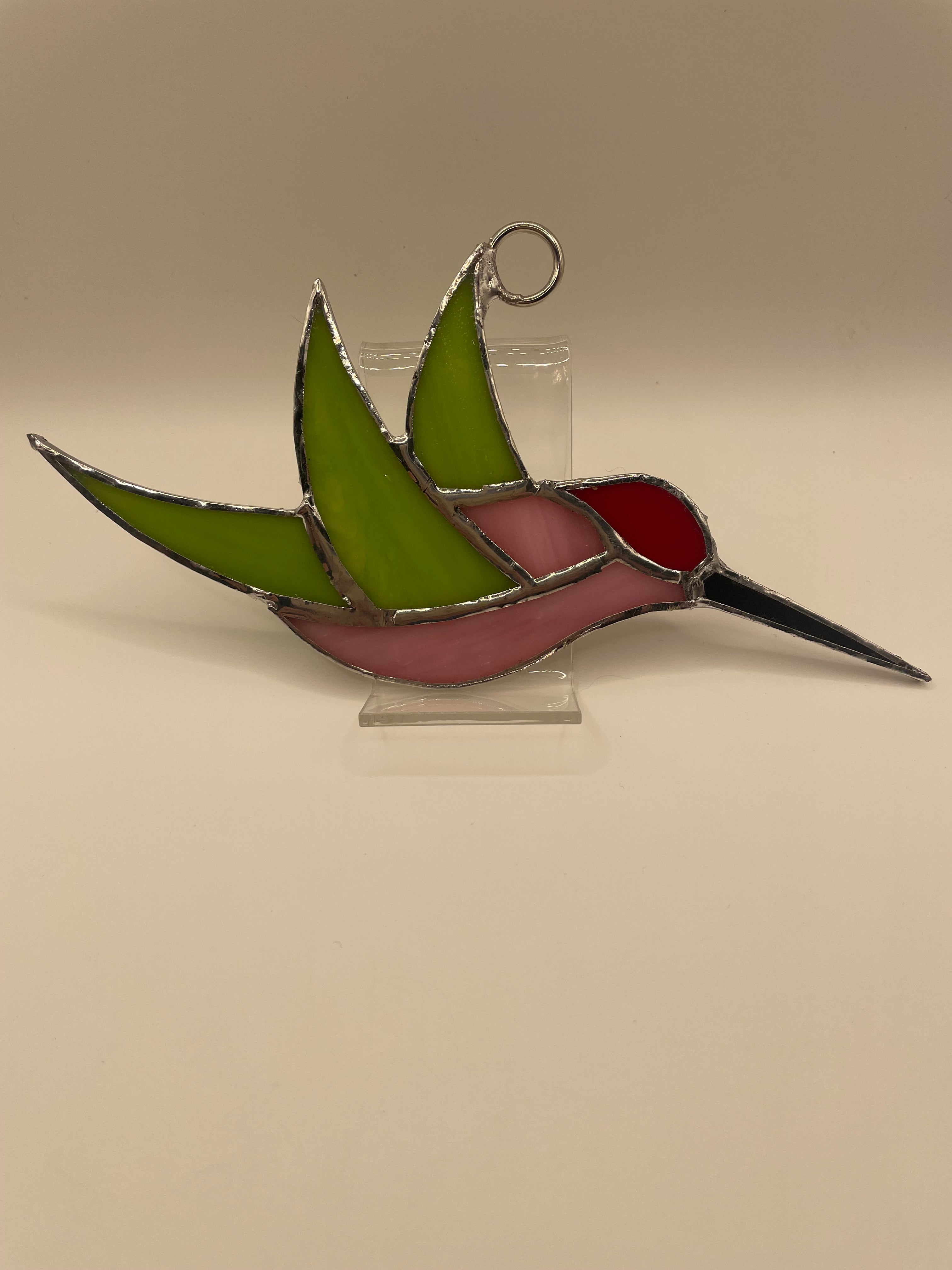 Hummingbird Stained Glass Sun Catcher