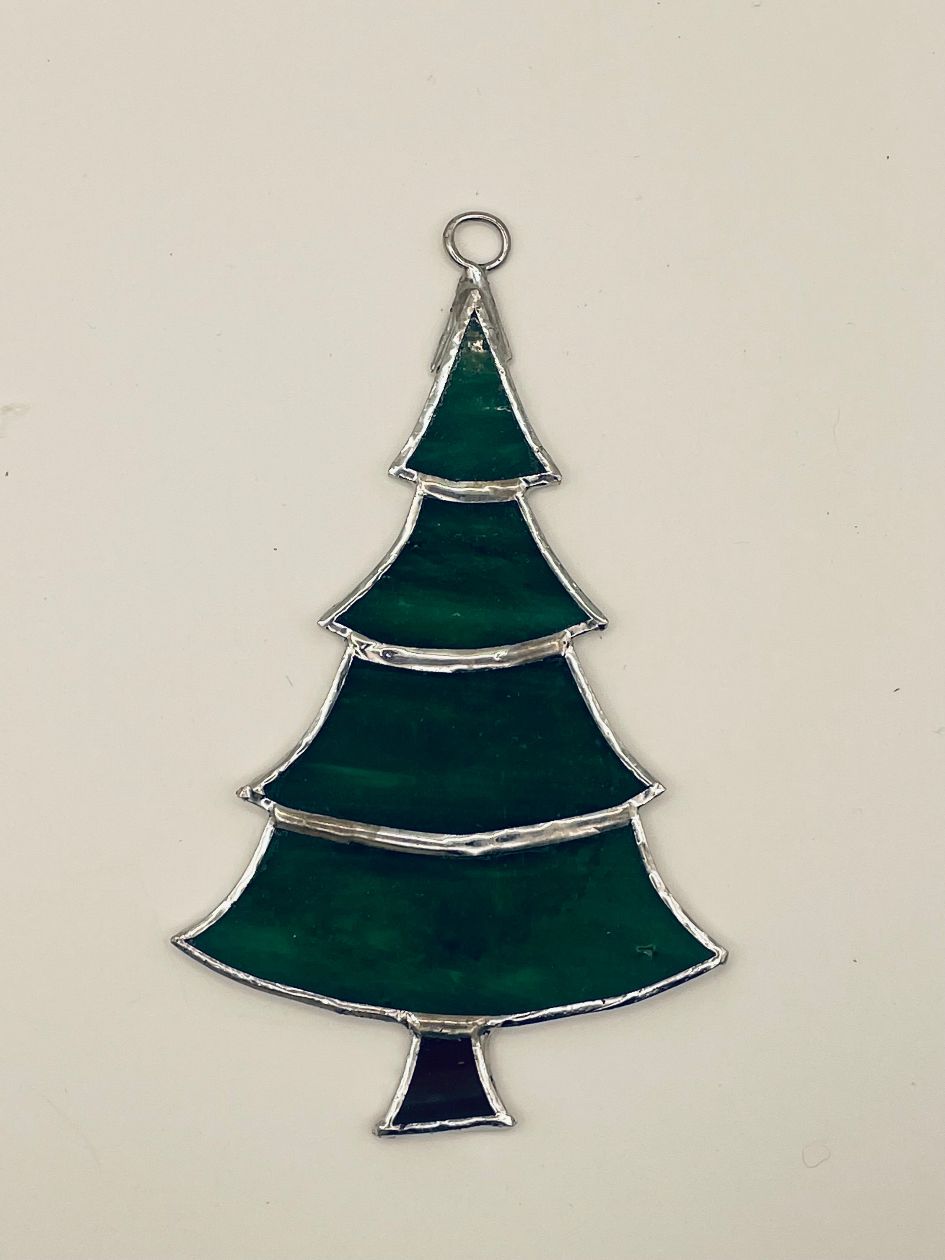 Christmas Tree Stained Glass Suncatcher